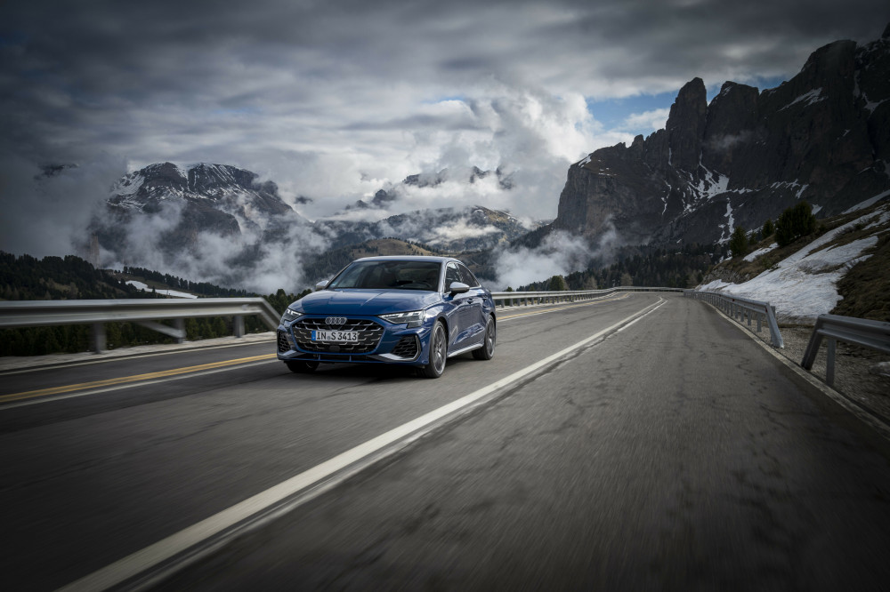 Audi S3 in the Dolomites